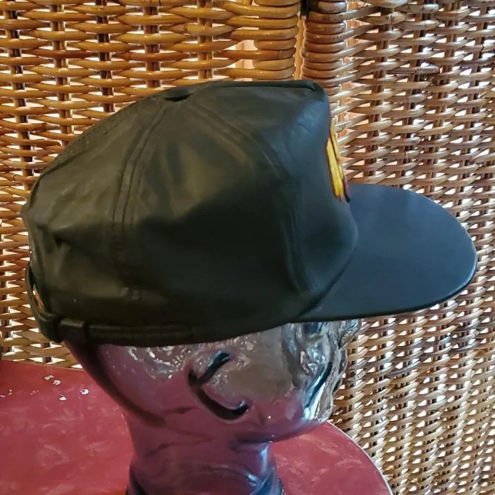 Leather San Francisco 49ers hat...Vintage